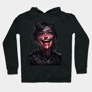 Crazy She Devil Crazy Laughing Hoodie